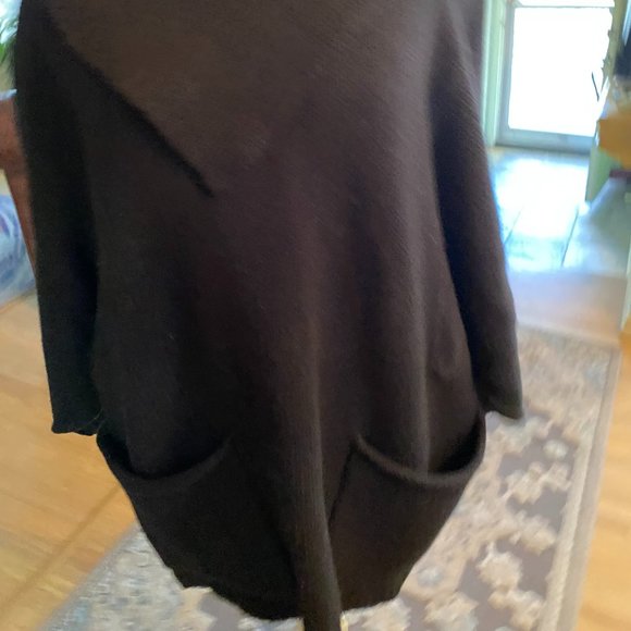 Women's Black Graham & Spencer Cowl Neck Sweater - Picture 3 of 4